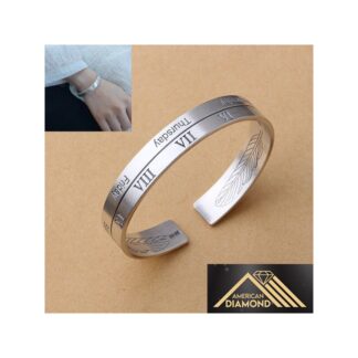 American Hot Selling Roman Numeral Adjustable Bracelet Temple Exhibition Brelet Popular Jewelry Birthday Wedding Engagement Bridal Party Bracelat Great Gift Braslete Bangles for Me