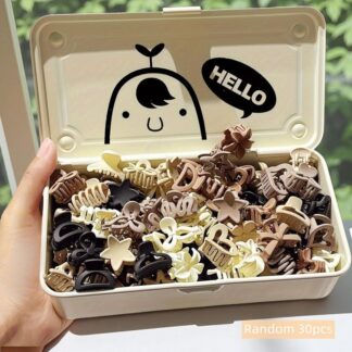 10/20/30pcs Beige Mixed Pack Small Clips, Cute Girl Accessories - Perfect for Daily Use, Special Occasions, or Travel Gifts