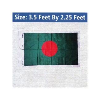 (3.5 By 2.25) Feet Bangladesh National Flag Direct Factory Supply Set A China Fabric Potaka Perfect for Any Occasion Display Patriotism Celebrate Victory or Independence Day Statio
