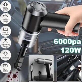 Mini Vacuum Cleaner Portable Blower Cordless Suction 3 in 1 USB Rechargeable Bivolt 120w Household Cleaning Home Sofa Keyboard Car Model AS-228