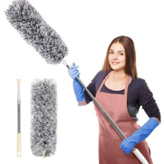 Microfiber Dusting Retractable Household Cleaner Feather Duster Car Sweeper From the Dust Brush