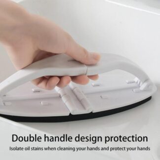 Upgrade Foldable Cleaning Brushes Kitchen Sponge Wipe With Handle Bathroom Tile Glass Cleaning Sponge Household Cleaning Tools