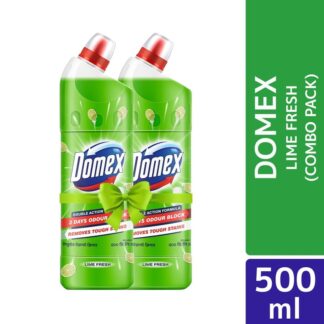 Domex Toilet Cleaning Liquid Lime Fresh 500ml  (Bundle of 2)