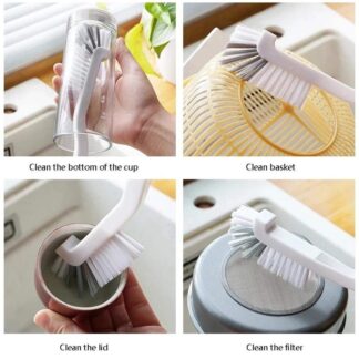 Tx household cleaning brush nylon bristle bottle glass cup crush kitchen bathroom sink cleaning brush