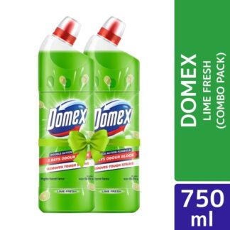 Domex Toilet Cleaning Liquid Lime Fresh 750ml Get a (Bundle of 2)