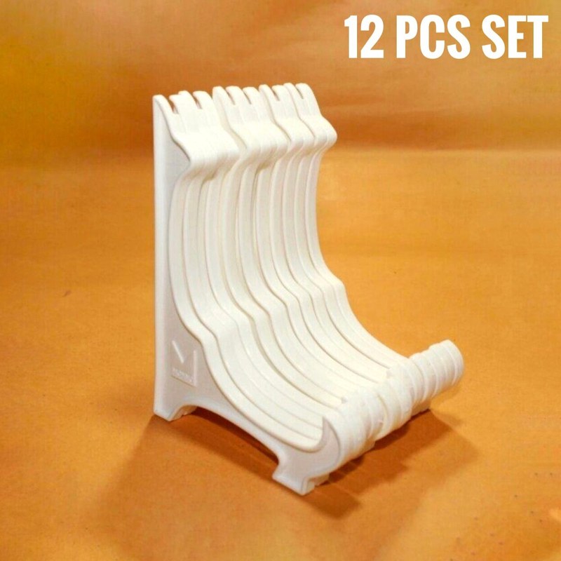 Display Plate Stand 12 piece Plastic Easels or Stand Plate Holders to Display