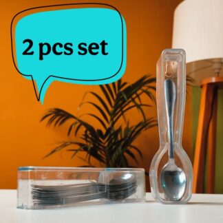 Modern Transparent Spoon Holder for Kitchen – Sleek & Stylish Design (2 Pcs)