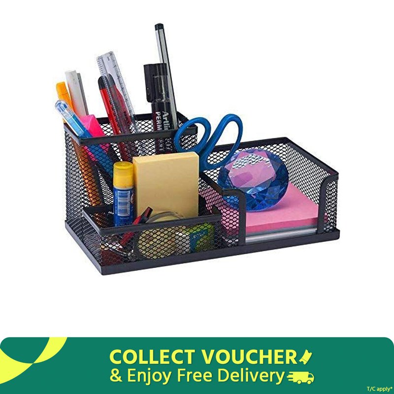 Metal Mesh Desk Organizer Pen and Pencil Stationary Storage Stand Pen, Pencil Holder for Office, Home, and Study Table, Stationary