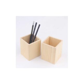 Pine Pen Holder wooden pen organizer desktop stationery organizer cosmetic brush holder wooden utensil organizer office gift