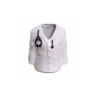 Doctor Coat Pen Pencil Holder Stand For Desk And Offices Tables (Plastic), Stationery, White