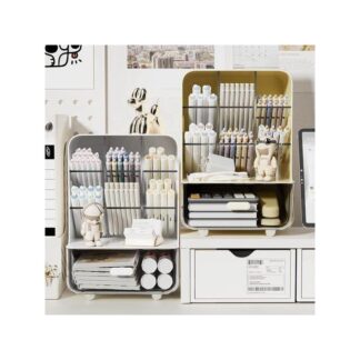 Desktop Storage Box Transparent Acrylic Superior Sense Student Makeup Storage Rack Drawer Type Sundries Stationery Organizer Box