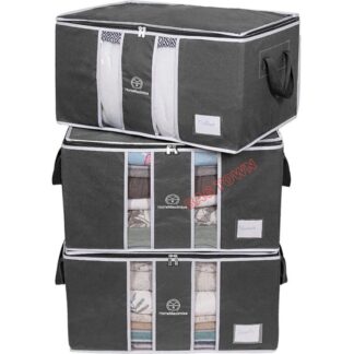 New Quilt Storage Bag,1 pcs  King Size Blanket Storage Organizer, Large Capacity Cloth Storage Bag.