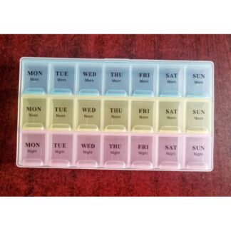 Weekly Pill Box (3 Compartments) 7 DAYS Storage