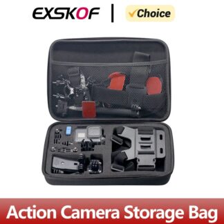 【Daily Deals】 Carrying Case Storage Bag Travel Carry Box For Gopro 12 11 10 9 8 7 6 5 SJCAM AKASO H9R DJI Osmo Action Camera Accessories