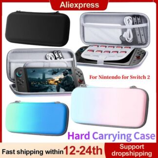 【Daily Deals】 Travel Carrying Case For Nintendo Switch 2 EVA Hard Shockproof Storage Bag Protective Bag Pouch for NS 2 Console Accessory