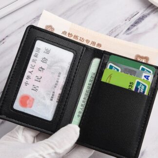 1pc New Super Slim Soft PU Leather Men's Wallet - Mini Credit Card Holder Thin Short Coin Purse for Daily Carry