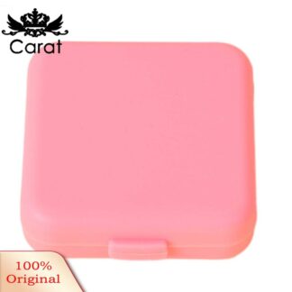 Carat Airtight Pill Container Portable Pill Organizer Box with Buckle Seal 4 Compartments Moisture-proof Medicine Storage Daily Travel Dose Management Container for Easy Medication